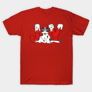 Joy - Angry Christmas Cat T-Shirt